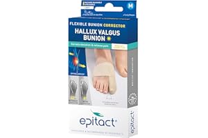 Epitact | Orthèse Hallux Valgus Jour| Hallux valgus, Oignon | Corrige la Déformation à la Marche | Soulage les douleurs sur l’Oignon dans la Chaussure | Fine, Souple (S (Lot de 1))