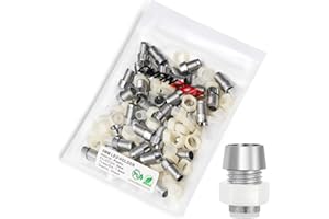 CHANZON 50pcs 5mm Led Holder Round Metal for Light Emitting Diodes,Diode Lights,Lamp Bulb