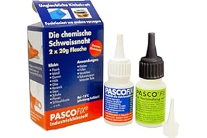 PASCOFIX chemische Schweißnaht Alleskleber extra starker Kleber Schweissnaht Kleber Sekundenkleber extra stark Industriekleber 2K Kleber Kunststoffkleber wasserfest chemische Schweissnaht