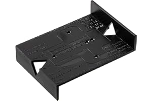 ‎GEDOTEC Gedotec Bohrschablone Topfscharnier Bohrlehre Möbelscharnier - BLACK JIG | Schablone für Lochreihe mit 32 mm Raster | Kunststoff schwarz | 1 Stück - Ankörn-Schablone für Küchen-Scharniere & Topfbänder