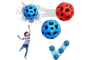 SHENGRUILI 2 Stück Sprünge Gummiball,Astro Jump Ball,Space Ball,Macht Space Bälle Spielzeug,Bounce-Loch-Ball,Space Ball Mini Bouncing Ball Toy,Bounce Ball,Spielzeug Planeten Hüpfbälle für Kinder im Freien