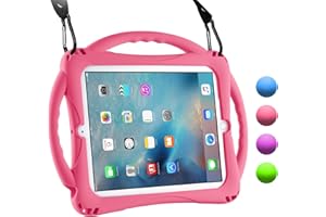 TopEsct etui dla dzieci na iPada 2 3 4, odporne na wstrząsy etui z uchwytem na ołówki kompatybilne z Apple iPad 2, iPad 3, iPad 4 (iPad 2/3/4, różowy)