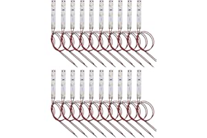 HUAZIZ 20 pcs 3-LED Hausbeleuchtung, 5cm Warmweiss mit Kabel 15cm 12-18V, Modellbau Led Beleuchtung, Modellbau Led Beleuchtung, modellbau beleuchtung modelleisenbahn beleuchtung