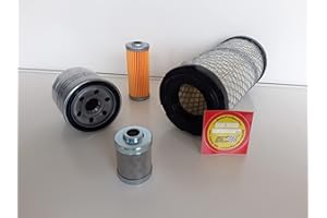MOTOR FUN SPORTS Filter - Set (klein) passend für Takeuchi TB 016 Ölfilter, Luftfilter, Kraftstofffilter