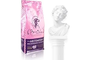 BOCCA DELLA VERITA® - Café Italien en Grains, Arôme ARTEMISA DÉCAFÉINÉ SUPÉRIEUR, Sac de 1 Kg, Café Torréfié et Artisanalement 100% Made in Italy, Certifié Rain Forest et UTZ