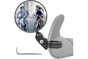VINTONEY Miroirs de Vélo 360° Réglables - Rétroviseur Vue Arrière pour Route, Montagne, Moto, Bicyclette - Accessoire Réflecteur