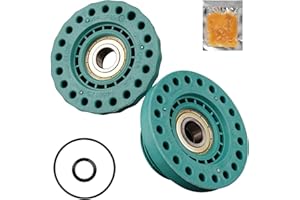 PARTSEE Roulement pour AEG pour Electrolux pour Zanker pour Zanussi 407143096/3 4071430963 Kit de roulements pour machine à laver à chargement supérieur (gauche + droite)