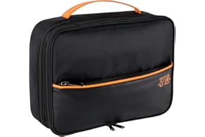 xocome Organizer Tasche, 3 Schicht Reise Elektronik Etui Grosse Kapazität Multifunktional Wasserdicht Stoßfest Case für Kabel, ipad, Ladegerät, Handy, Festplatten, Powerbank, etc (Schwarz)