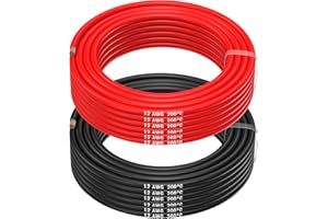 MMOBIEL 12 AWG Cable Eléctrico de Silicona - 12 Gauge (3,31mm²) Cable Cobre Estañado - 2 Cables Separados Rojo y Negro Cada Uno 10 m para Drones, Impresoras 3D, Baterías, Cables Altavoz, Tiras Led