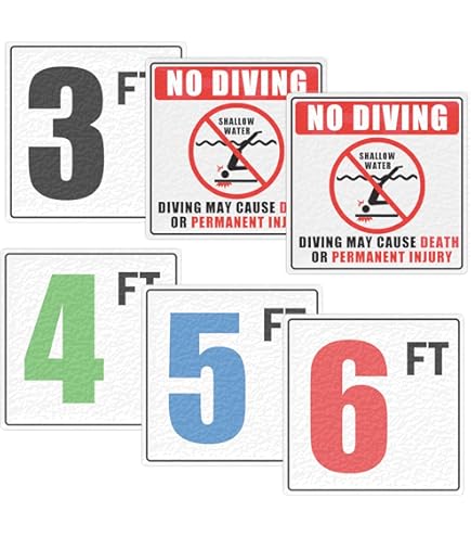 Swimming Pool Rules Poster No Running No Diving Safety Sign - 1mm - View #8