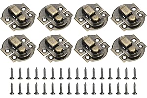 Kvartsman 8 st. Hasp Clasp bar lås, 29 x 27 mm dekorativ retro låda växelstång metallspänne hasp lås med skruvar för smyckeskrin resväska verktygslåda