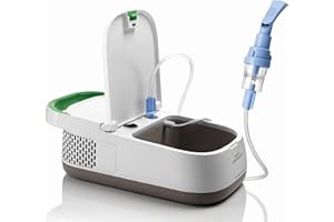 Philips Respironics InnoSpire Deluxe Nebuliser with SideStream & Mask (UK 3-pin Plug) with Built-in Storage Compartment, Travel Carry Handle and Reusable SideStream