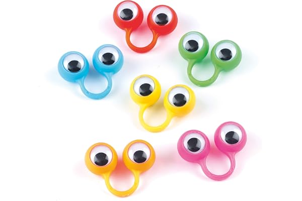 Baker Ross Bagues marionnettes (Lot de 6) - Petit cadeau pour pochette surprise P4373