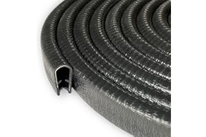 RHBHY Protection de Portiere Voiture Plage de Serrage 5-6mm Protection Bord de Tole Joint Caoutchouc en u pour la Plupart des Voitures Traitement de la Tôle Construction Navale Artisanat Ménage 5M(5, 6mm)