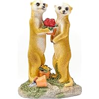 Economical Hug Meerkat Garden Ornament Solar Powered Water Proof Light Solar Meerkat Garden