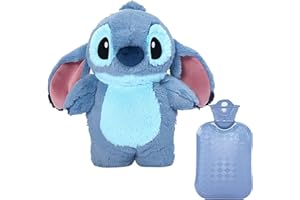 Metaparty Bouillotte Peluche, St-tch Plush, Bouillotte bebe, bouillotte enfant, Bouillotte regles douloureuses,bouillotte en peluche douce Joli cadeau pour enfant, famille et ami (Bleu)