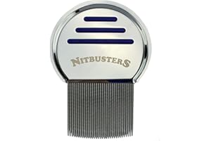 Nitbusters Infinity Stainless Steel Metal Headlice Nit Removal Comb with Spiral Grooves
