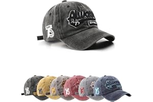 TRABIG Casquette Homme Style Rétro Lavé et Respirant, Casquette De Baseball pour Hommes Femmes Cap Pur Coton, Casquette Ete Ajustable - Circonférence de la tête 56-60cm