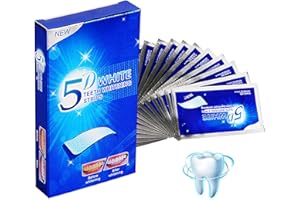 14 Bandes Blanchiment Dentaire,Bright White-Strips,Bandes Blanchissantes DDents Professionnel, Bandes de blanchiment pour le Blanchiment des Dents,Élimination Sûre et Efficace des Taches