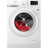 AEG Washing Machine, L6FBI147P, 22 lbs, 1400 rpm, White | Child safety lock option included