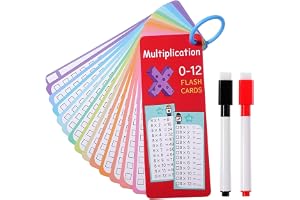 15-pack indexkort med 2 whiteboardpennor, 1 x 1-inlärningsspel, multiplikationstabell för hemundervisning, roligt