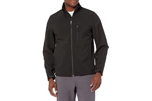 Essentials Veste Softshell imperméable pour homme, bleu marine, taille M