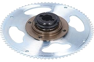 Headerbs Ruota Libera per Bicicletta Elettrica, Ruota Libera con Pignone Grande, Guarnitura 25H 80 Denti con Set di Connettori Ruota Libera per la Modifica di Biciclette Elettriche