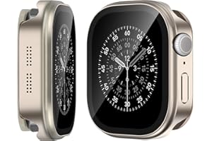 Suphart 3 in-1 Metal Cover Compatible with Apple Watch Series 11/10 Case 46mm for Women Men, Ultra-thin Lightweight Built-in Screen Protector for iWatch Series 11/10 46mm (Titanium)