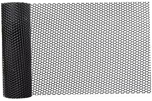 LIUMMRCY Plastic Fencing Poultry Breeding Netting Chicken Net and Garden Netting Balcony Protection Net,for Poultry Farming, Fence Protection 50cm black chicken wire, balcony net, black wire mesh,