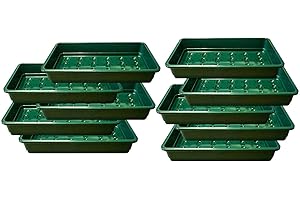 Britten & James Professional Standard Seed Tray Green with Holes [Pack of 10] 37.5 x 23cm/15 x 9. Heavy duty trays made from extra thick plastic with efficient drainage holes
