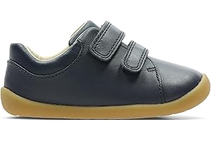 Clarks Boy's Toddler Roamer Craft Sneakers | Premium Leather | Riptape Fastening | Flexible Rubber Sole | Wide Fit Available