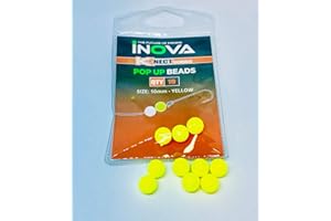 Inova Pop Up Floating Beads Yellow 10mm / Leeda