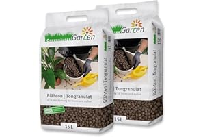 OPPENHÄUSER Argile expansée 30L : granulés d’Argile 4–16 mm pour Jardin, Drainage et Culture hydroponique à Utiliser dans des Pots de Fleurs, Plantes d’intérieur, intérieur et extérieur