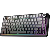 EPOMAKER x Aula F75 Gasket Mechanical Gaming Keyboard 75% Hot Swappable, 5-Layer Padded, Buttons, Bluetooth, Wireless, USB-C,