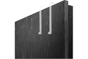 com-four® 2X Ganci per Porta in plastica Robusta - Ganci da 26,5 cm e 28 cm per ghirlande e Decorazioni per Porte - Ganci per Porte di Appartamenti all'Interno e all'Esterno