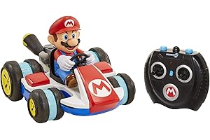 Nintendo Super Mario – Radio Control Mario Kart con Modo Antigravedad – El Coche Realiza Acrobacias, Derrapes, Trucos y Giros 360 Grados – Tiene un Alcance de hasta 30 Metros