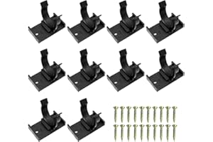 OTAIVE 10pcs Kitchen Kick Board Plinth Clips, Kickboard Clips with 20pcs Self Tapping Screws, Plinth Leg Clips Kitchen Baseboard Clips fit 30-31 mm/1.18-1.22 in Diameter