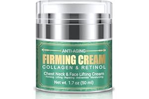 MUOCOBU Anti Aging Firming Neck Cream - Anti Wrinkle Collagen Cream, Face Moisturizer Retinol Cream, Chest Neck & Face Lifting Cream|Repairing|Moisturzing Skin Care for Men & Women(1.7 OZ)