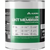 ALKORU Lite Likit Membran Kau&ccedil;uk ve Elyaf Katkılı Sıvı Su Yalıtım Malzemesi (5, Kilogram)