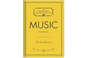 THE UNEMPLOYED PHILOSOPHERS GUILD Music Composer Notebook with Sheet Music Pages - 7" x 4.75"