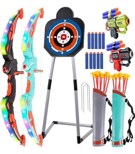 Arco Y Flechas Para Niños Juego De Tiro Al Blanco Con Pelotitas De