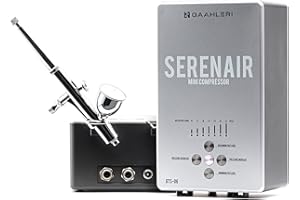 Gaahleri Kit de aerógrafo, serie Ambition GTS-06, aerógrafo y compresor de aire con control de aire