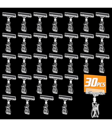 30 Pièces Porte Etiquette,5,5 X 7,5 Cm Support D'affichage De Prix En