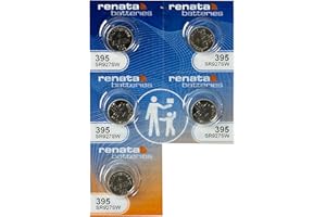 Uhrenbatterie Renata Swiss Made Renata 395 oder SR927SW oder AG7 1.5V schnelle Schiff (5 x 395 oder SR927SW)