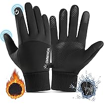 GOLoveJoy DB74 guanti invernali caldi da corsa antivento Touch Screen compatibil