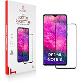 Babilden Xiaomi Redmi Note 8 İle Uyumlu Ekran Koruyucu U&ccedil;tan Kenara Tam Kapsama Dayanıklı Temperli Kırılmaz Cam Koruma