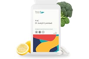 TROO HEALTH CARE NAC Supplement 600mg by Troo Healthcare - High Strength N-Acetyl-Cysteine Supplements for Liver Health - Allergen-Free Vegan Capsules - Non-Toxic Amino Acid Supplements for Women & Men - 120 Count