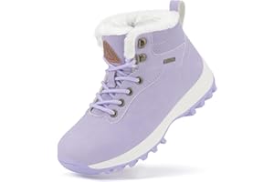 Mishansha Scarpe Invernali Bambini Antiscivolo Stivaletti Invernali con Calda Imbottitura per Ragazzi e Ragazze, Bambino e Bambina, Gr.24-36