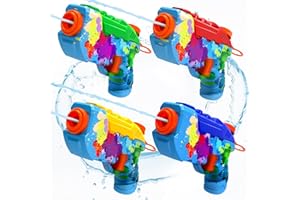 KINAYUE 4 Pack Water Gun for Kids, Cool Squirt Water Toys Water Pistol Guns for Boys Girls Adults Summer Outdoor Pool Beach Yard Party Water Fighting Play for 3 4 5 6 7 8