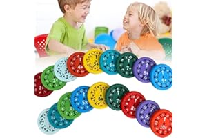 AUFQUWK Math Fact Fidget-Spinners, 9 Pièces/18 Pièces, Jouets Sensoriels, Addition/Soustraction/Multiplication/Division, Jouets d'apprentissage Interactifs Amusants, Jouets Éducatifs pour Soulager L'anxiété